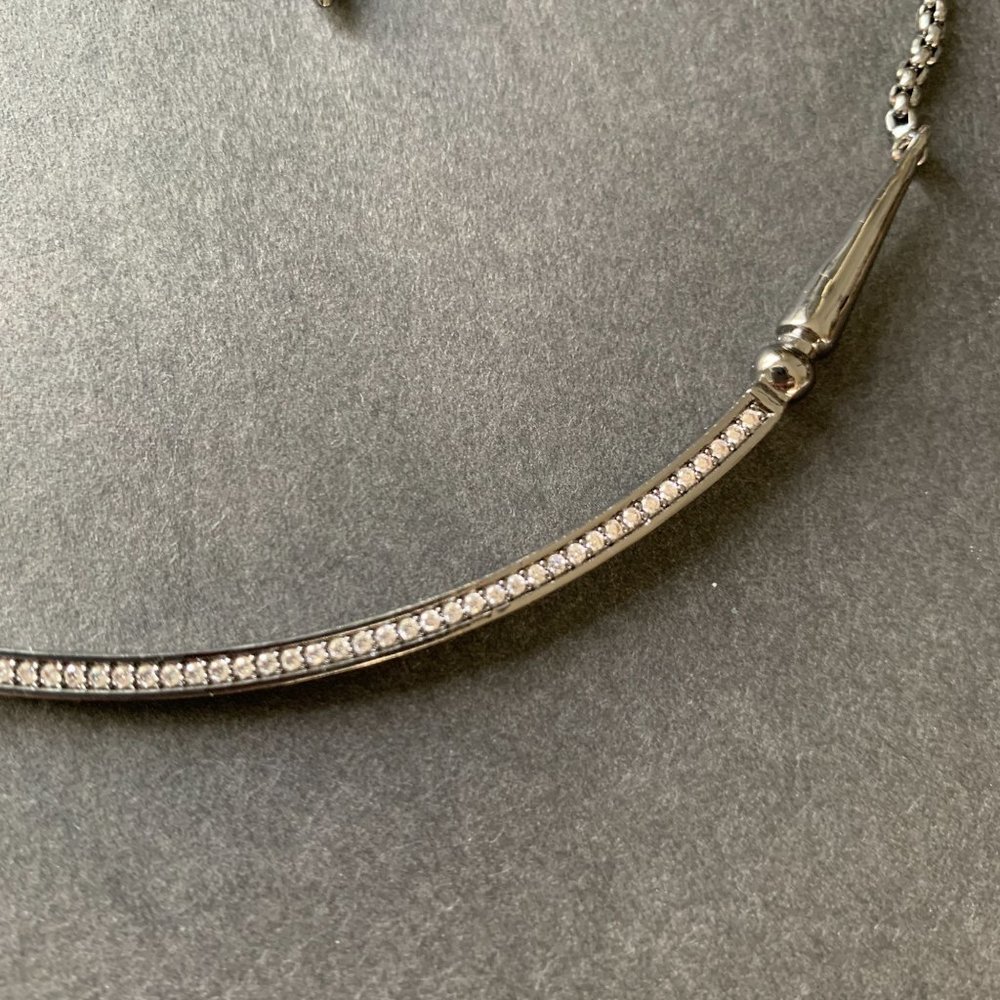 Kendra Scott 'Scottie' Adjustable Pendant Necklace Hematite Metal White … - Picture 9 of 11
